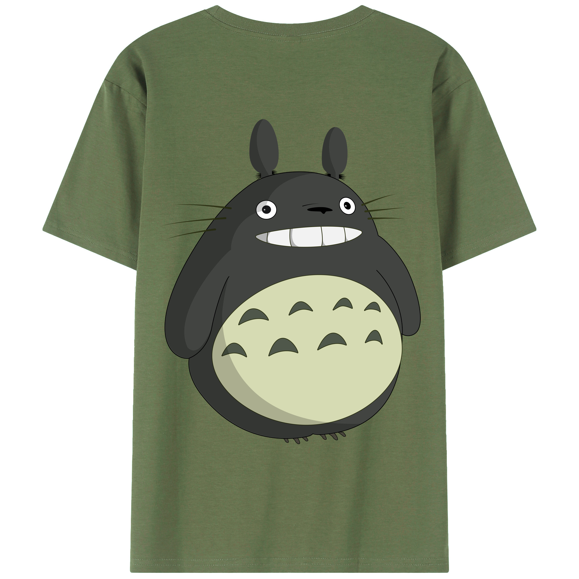 （画像用） となりのトトロ 草壁メイ 草壁サツキ My Neighbor Totoro Satsuki Kusakabe Mei Kusakabe 綿100％ メンズ半袖Tシャツ（バックプリント） 通気性